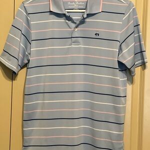 Brooks Brothers boy’s Blue Striped Polo Shirt